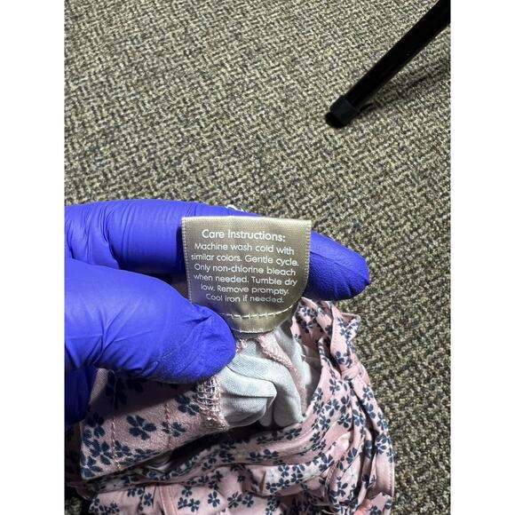 Ink + Ivy Floral Pajama Bottoms, Womens Size 3X, Pink With Blue Flowers, NWT - Picture 4 of 10